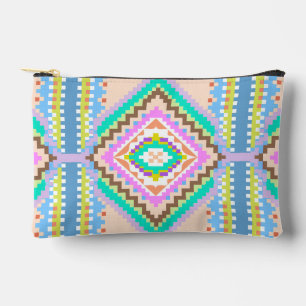 Electric Pastel Dream Kaleidoscope Accessory Pouch