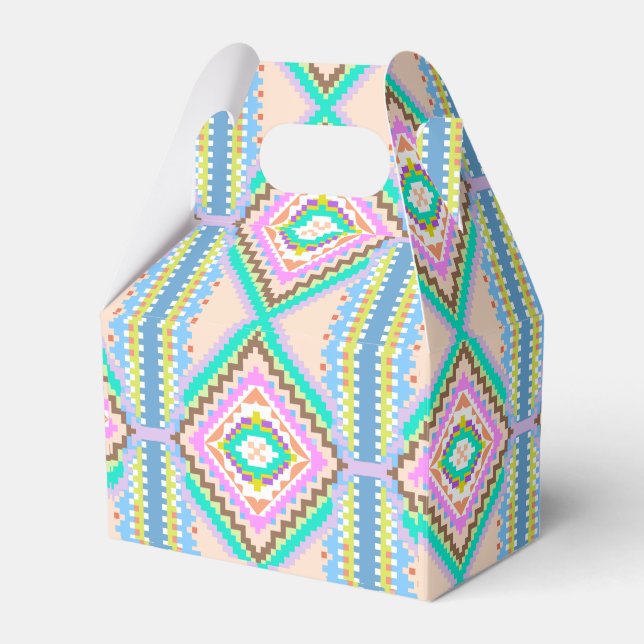Electric Pastel Dream Kaleidoscope Favour Box (Front Side)