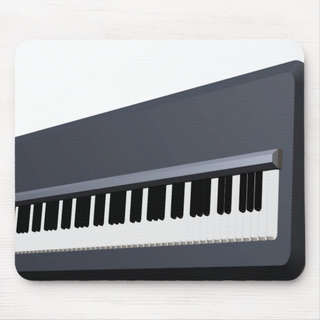 Electric piano keyboard mouse mat (Front)