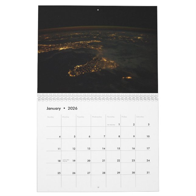 Electric Planet Calendar (Jan 2026)