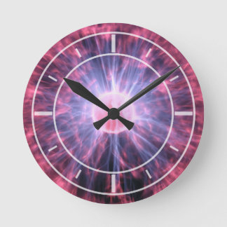 Electric Plasma Round Clock
