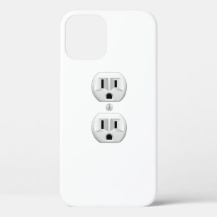 Electric Plug Wall Outlet Fun Customise Colour iPhone 12 Case