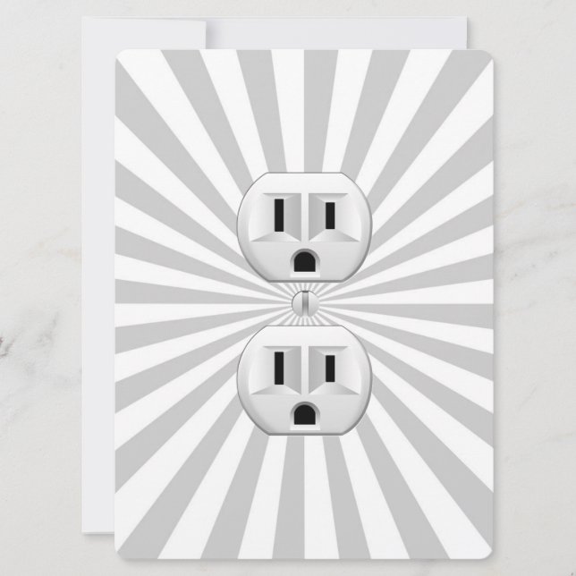 Electric Plug Wall Outlet Fun Customise This! (Front)