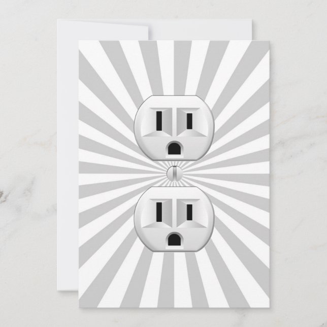 Electric Plug Wall Outlet Fun Customise This! (Front)