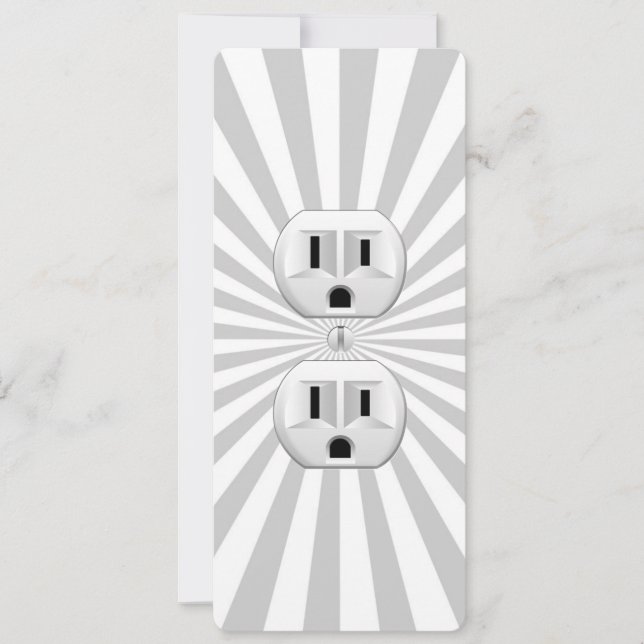Electric Plug Wall Outlet Fun Customise This! (Front)
