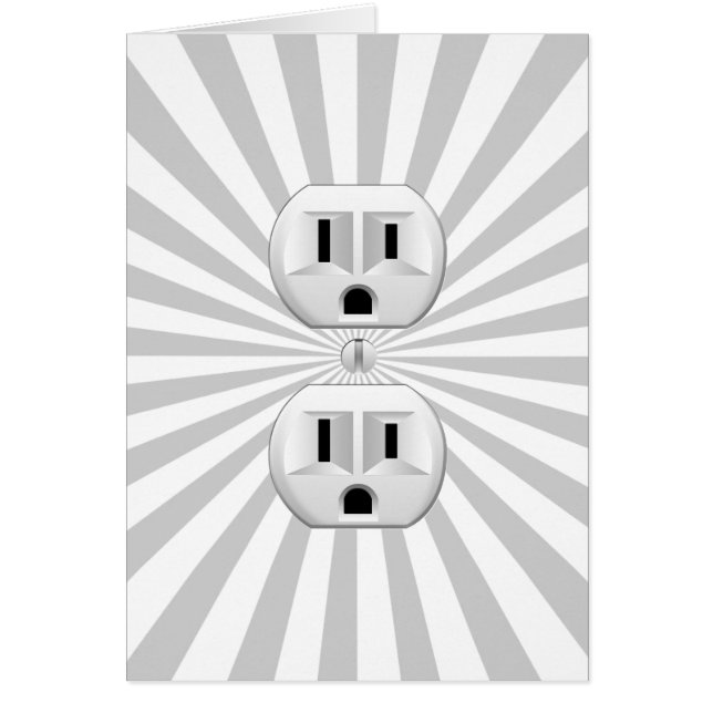 Electric Plug Wall Outlet Fun Customise This! (Front)