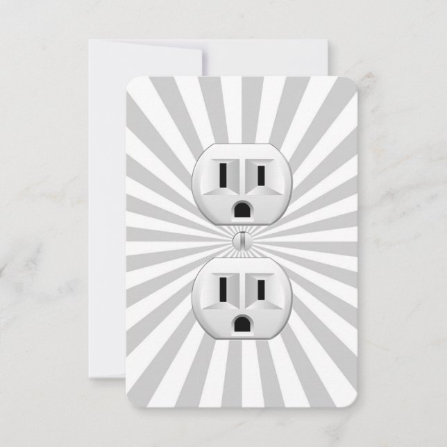 Electric Plug Wall Outlet Fun Customise This! (Front)