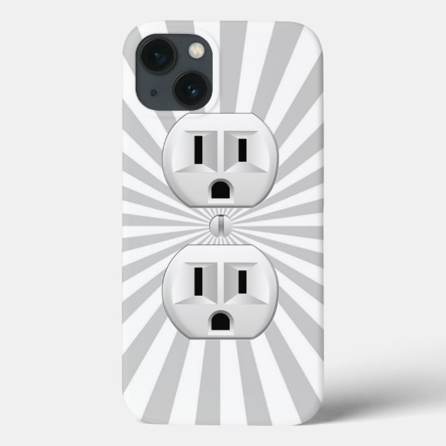 Electric Plug Wall Outlet Fun Customise This! Case-Mate iPhone Case (Back)