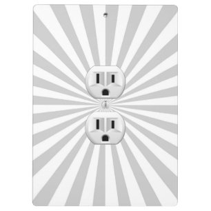 Electric Plug Wall Outlet Fun Customise This! Clipboard