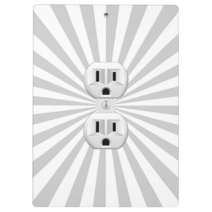 Electric Plug Wall Outlet Fun Customise This! Clipboard