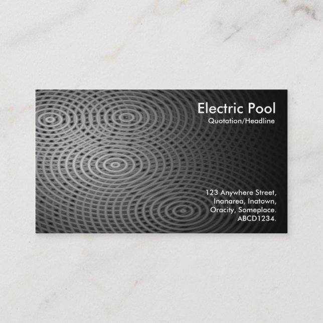 Electric Pool 06 Business Card (Front)