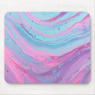 Electric poured paint mouse mat