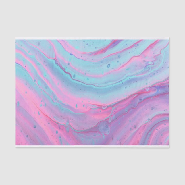 Electric poured paint tissue paper (Front)