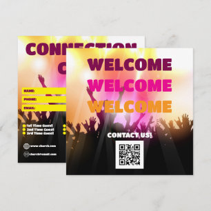 Electric Praise Church Connection Card