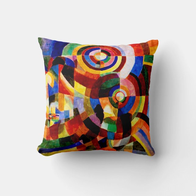Electric Prisms by Sonia Delaunay Cushion (Front)