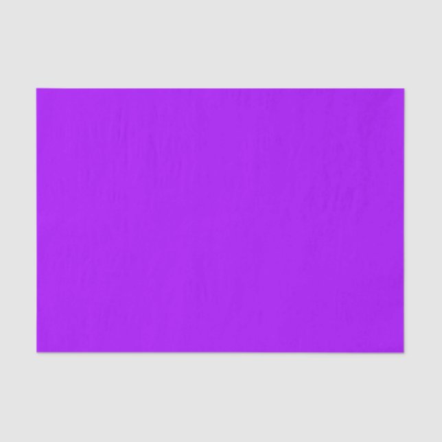 Electric Psychedelic Purple Solid Colour Tissue Paper (Front)