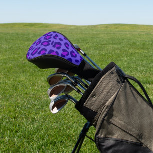 "Electric Purple Leopard" Golf Head Cover