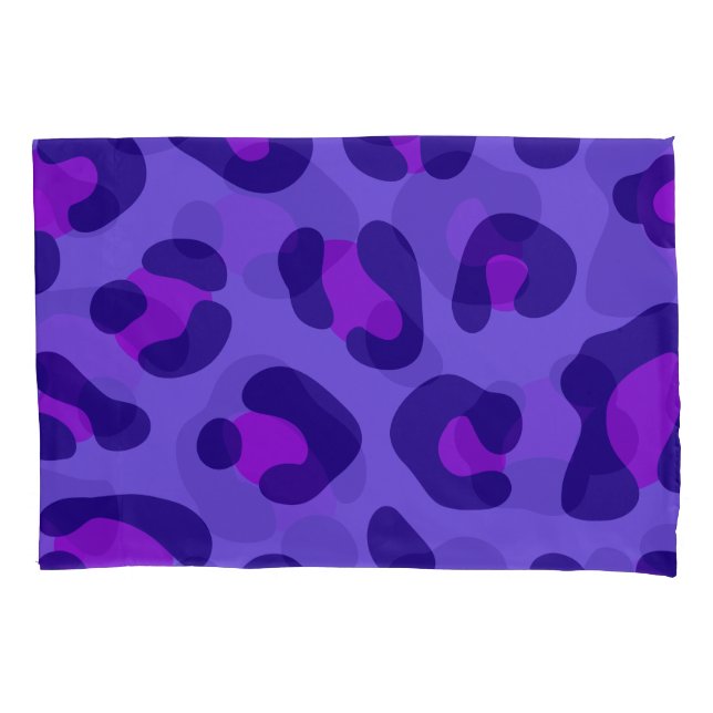 "Electric Purple Leopard" Pillowcase (Front-Left)