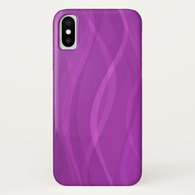 Electric purple ripple abstract iphone case (Back)