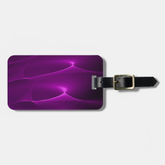 Electric Purple Swirls Luggage Tag