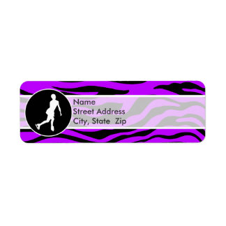 Electric Purple Zebra Stripes; Figure Skating
