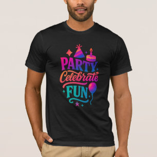 Electric Radiance Birthday Fusion T-Shirt