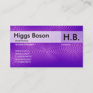 Electric Rain - Purple - Customised Business Card