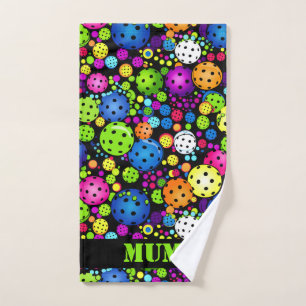 Electric Rally custom text Hand Towel