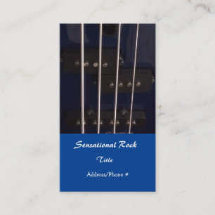 Electric Rock Guitar Business Card