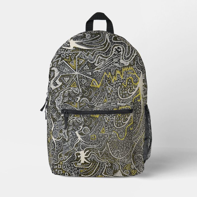 Electric Roots Printed Backpack (Front)
