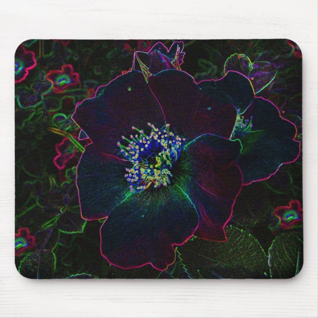 Electric Roses Mouse Mat (Front)