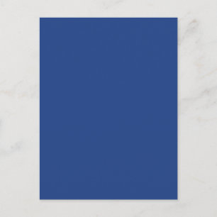 Electric Royal Blue Solid Trend Colour Background Postcard