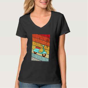 Electric Scooter Vintage Retro Sunset Electric Mop T-Shirt