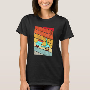 Electric Scooter Vintage Retro Sunset Electric Mop T-Shirt