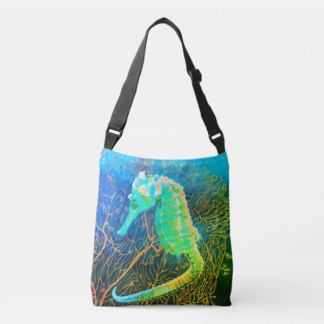 Electric Seahorse Crossbody Bag (Front)