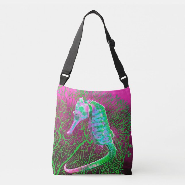 Electric Seahorse Crossbody Bag (Front)