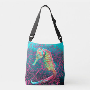 Electric Seahorse Crossbody Bag