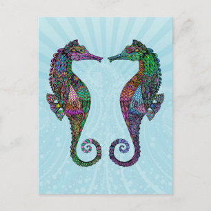 Electric Seahorse Postcard