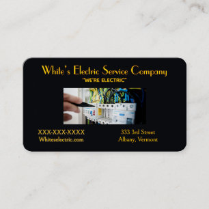 “Electric Service Company ” Business Card