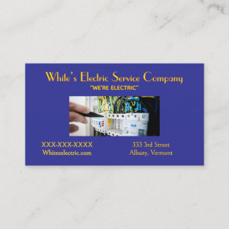 “Electric Service Company ” Business Card