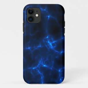 Electric Shock in Dark Blue iPhone 11 Case
