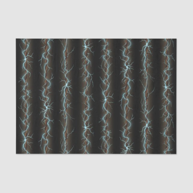 Electric Shock Industrial Grunge Style Wiring Tissue Paper (Front)