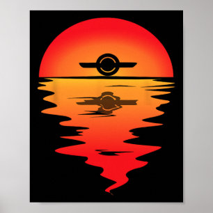 Electric Skateboard Onewheel Float Monowheel Vinta Poster