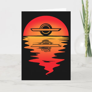 Electric Skateboard Vintage Sunset Onewheel Float Card