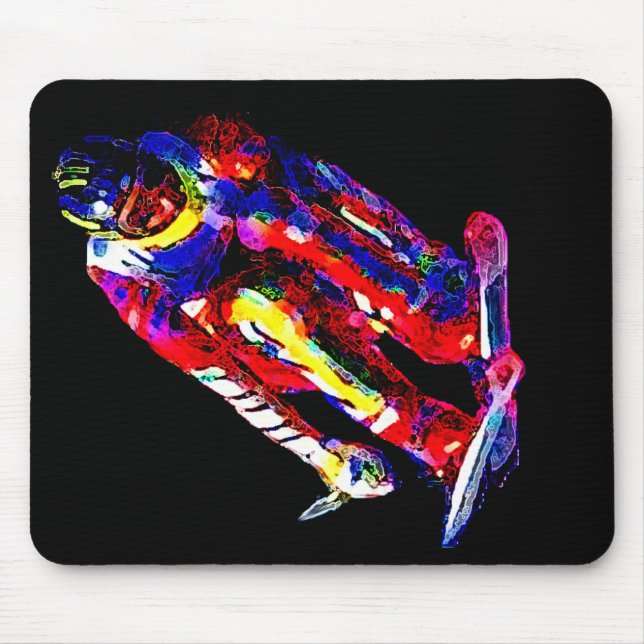 Electric Skier 03 Mouse Mat (Front)