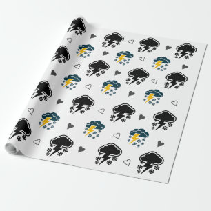 "Electric Skies: Cloud Thunder Wrapping Paper. " Wrapping Paper