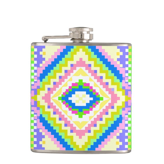 Electric Sky Weaver Hip Flask (Front)