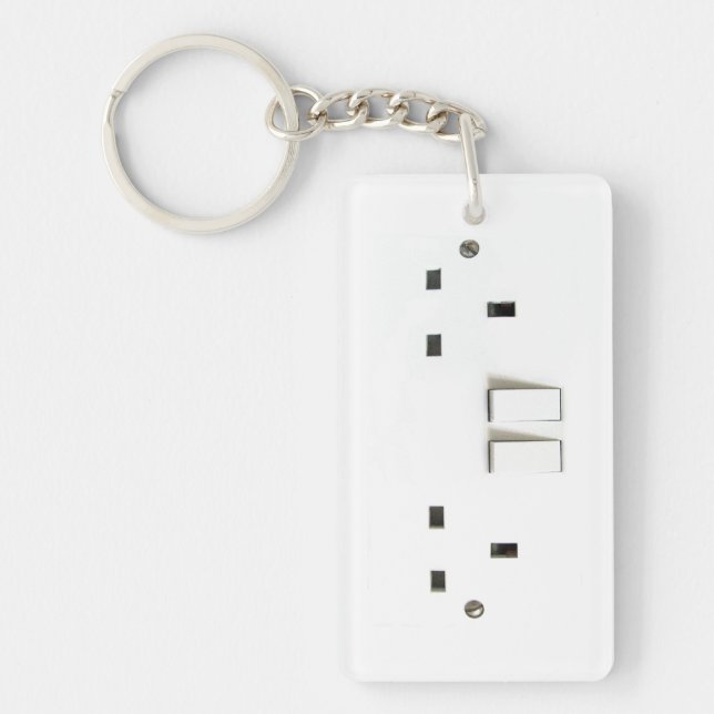 Electric socket from the UK Key Ring (Front)