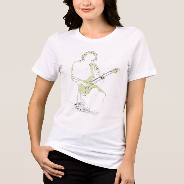Electric Solitude Strings in the Dark Neon Silence Tri-Blend Shirt (Front)