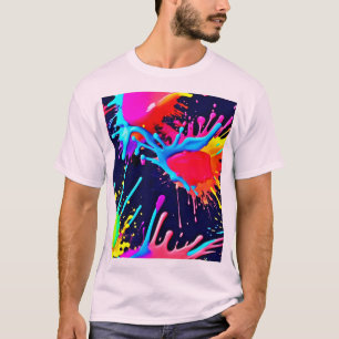 Electric Splashes of Vivid Colours T-Shirt